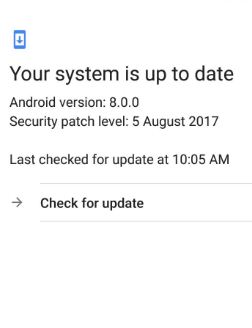 Google Pixel 7.1.2, Android 8.0 Oreo'ya güncellendi