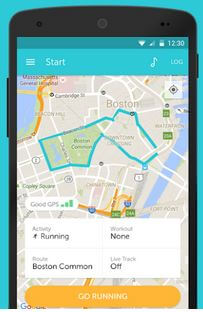 Android Wear için Runkeeper GPS Tracker Uygulaması