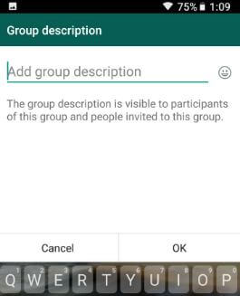 WhatsApp android telefona grup açıklaması nasıl eklenir