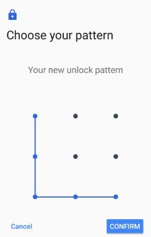 Google pikselindeki kilit ekranı desenini onaylayın